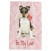 Valentijn Roos Smooth Collie Medium Cadeauzakje (Achterkant)