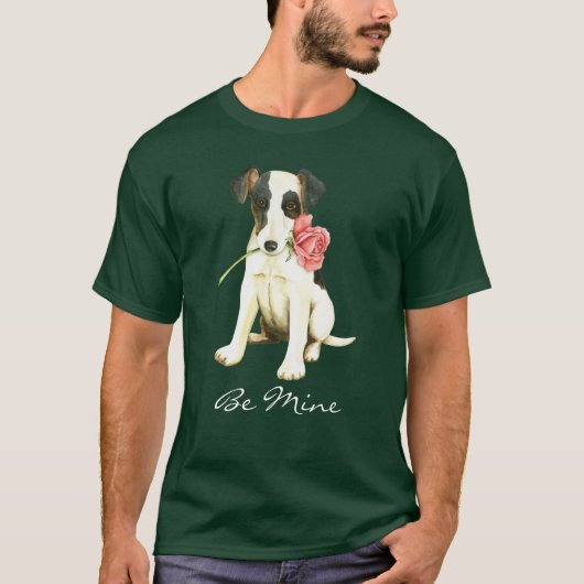 Valentijn Roos Smooth Fox Terrier T-shirt (Voorkant)