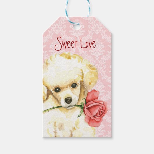 Valentijn Roos Speelgoed Cadeaulabel (Voorkant)