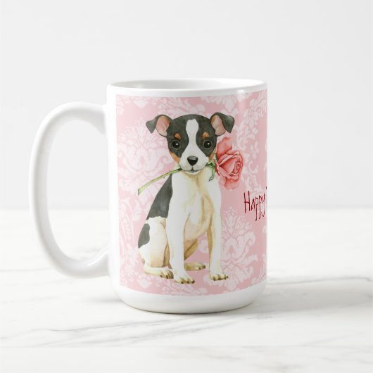 Valentijn Roos Speelgoed Fox Terrier Koffiemok (Links)