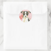Valentijn Roos Speelgoed Fox Terrier Ronde Sticker (Tas)