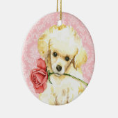 Valentijn Roos Speelgoed Keramisch Ornament (Rechts)