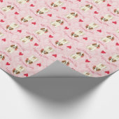 Valentijn Roos St. Bernard Cadeaupapier (Hoek)