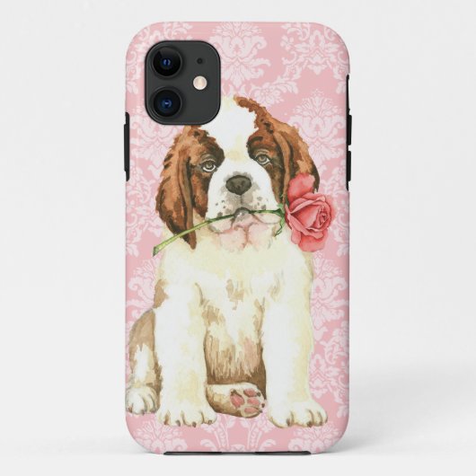 Valentijn Roos St. Bernard Case-Mate iPhone Case (Achterkant)
