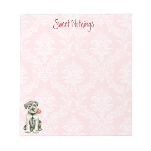Valentijn Roos Standard Schnauzer Notitieblok