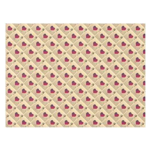 Valentijn Roos Tafelkleed (Voorkant (Horizontaal))