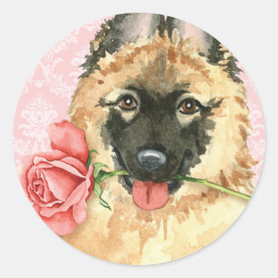 Valentijn Roos Tervuren Ronde Sticker