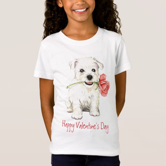 Valentijn Roos Westie T-shirt (Voorkant)