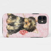 Valentijn Roos Yorkie Case-Mate iPhone Case (Achterkant (horizontaal))