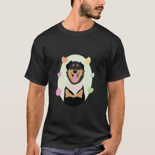 Valentijn Rottweiler Duitse Herder Dog Hearts Cu T-shirt