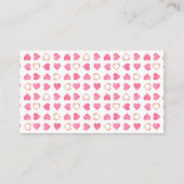 Valentijn Roze Auto Sweetheart Luier Raffle Informatiekaartje (Achterkant)