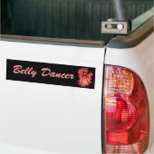 Valentijn Roze Belly Dancer Bumpersticker (Op Truck)