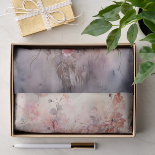 Valentijn Roze Bloemen Boeket Tissuepapier (Geschenk)