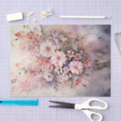 Valentijn Roze Bloemen Boeket Tissuepapier (Craft)