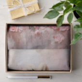 Valentijn Roze Bloemen Twee Witte Zwanen Tissuepapier (Geschenk)