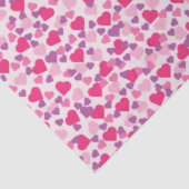 Valentijn Roze en Paarse harten Tissuepapier (Detail)