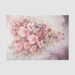 Valentijn Roze en Rode Harten Bloemen Boeket Tissuepapier