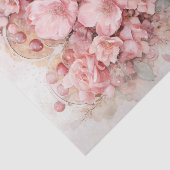 Valentijn Roze en Rode Harten Bloemen Boeket Tissuepapier (Detail)