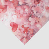 Valentijn roze en rode harten en lint tissuepapier (Detail)