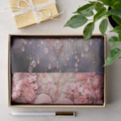 Valentijn roze en rode harten en Rozen Tissuepapier (Geschenk)