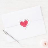 Valentijn Roze Hart Lollipop Sticker (Envelop)