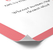 Valentijn Roze Hart Vrijgezellenfeest Hoeveel Hart Poster (Hoek)