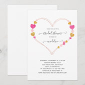 Valentijn Roze Hart Zoet Vrijgezellenfeest Kaart (Voorkant / Achterkant)