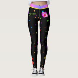 Valentijn Roze Harten Feestelijke Verjaardag Leggings