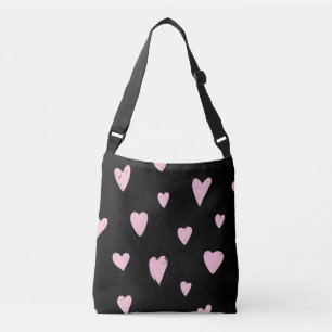 Valentijn roze harten:  liefde. crossbody tas