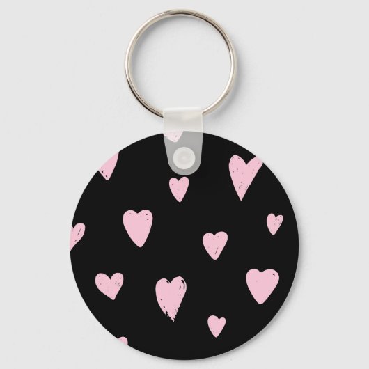 Valentijn roze harten: liefde. sleutelhanger (Voorkant)