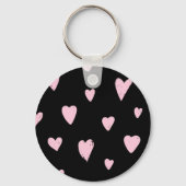 Valentijn roze harten: liefde. sleutelhanger (Achterkant)