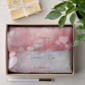 Valentijn roze harten met liefde op de Valentijnsd Tissuepapier (Geschenk)
