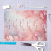 Valentijn roze harten met liefde op de Valentijnsd Tissuepapier (Craft)