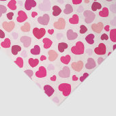 Valentijn Roze Harten met Wit Tissuepapier (Detail)