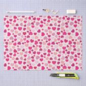 Valentijn Roze Harten met Wit Tissuepapier (Craft)