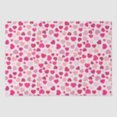 Valentijn Roze Harten met Wit Tissuepapier (Voorkant)