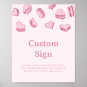 Valentijn Roze Harten Vrijgezellenfeest Aangepast  Poster (Voorkant)