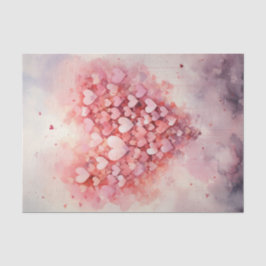 Valentijn roze hartenballonnen tissuepapier