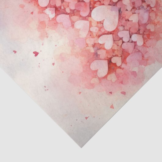 Valentijn roze hartenballonnen tissuepapier (Detail)