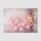 Valentijn roze hartjes en kaarsen tissuepapier (Voorkant)