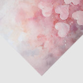 Valentijn roze hartjes en kaarsen tissuepapier (Detail)