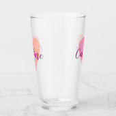 Valentijn Roze Heart Glas (Rechts)