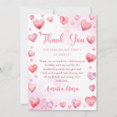 Valentijn Roze Liefje Verjaardag Dankjewel Kaart (Voorkant)