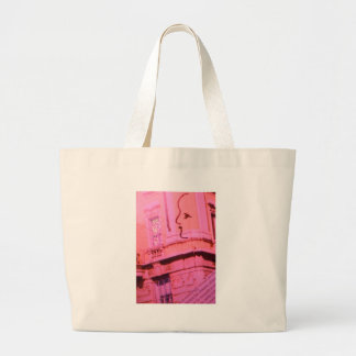Valentijn roze rode Parijs met drijvende meisjesdr Grote Tote Bag