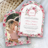 Valentijn Roze Rode Rozen Vlinderboog bruiloft Kaart