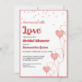 Valentijn Roze & Rood hart Vrijgezellenfeest Kaart (Voorkant)