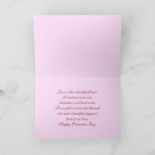 Valentijn roze roze roze feestdagen kaart (Binnen)