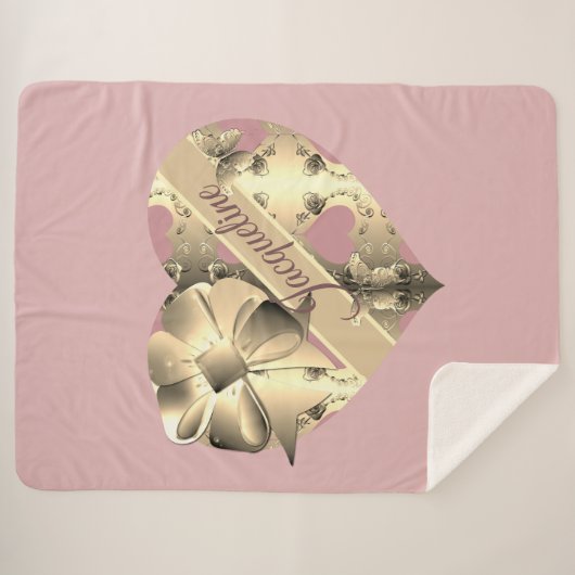  Valentijn Roze Sherpa Deken (Voorkant (horizontaal))