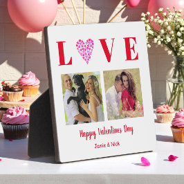 Valentijn Roze Witte Liefde Foto's Fotoplaat