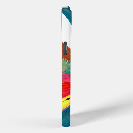 Valentijn roze zonnezon regenboogretro hart Case-Mate iPhone case (Achterkant / Rechts)